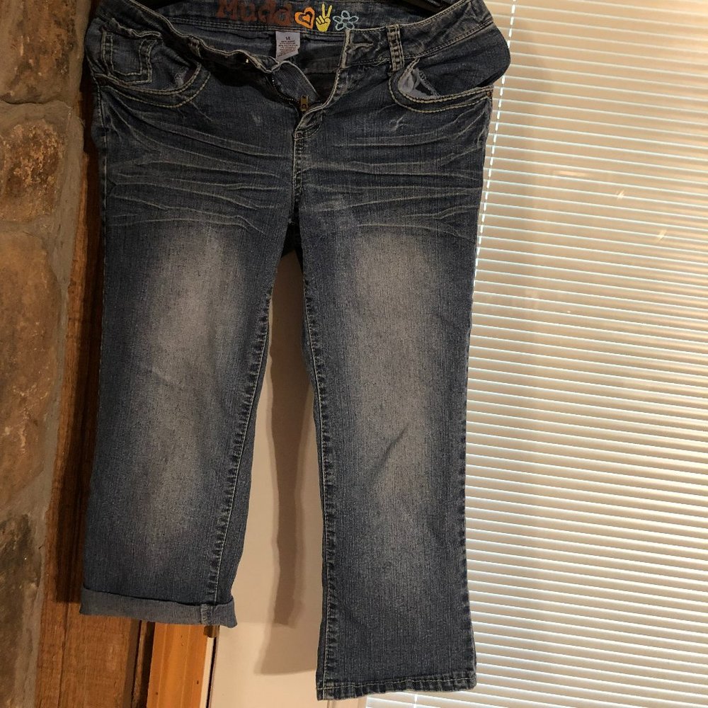 Children's Mudd Blue Jean Capri Pants Size 14